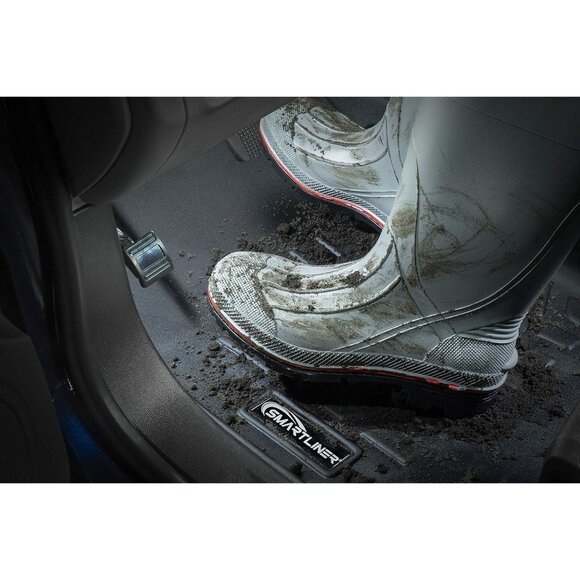 SMARTLINER Custom Fit Floor Mats 1st Row Liner Set Compatible with 2017-2019 For - Picture 5 of 8